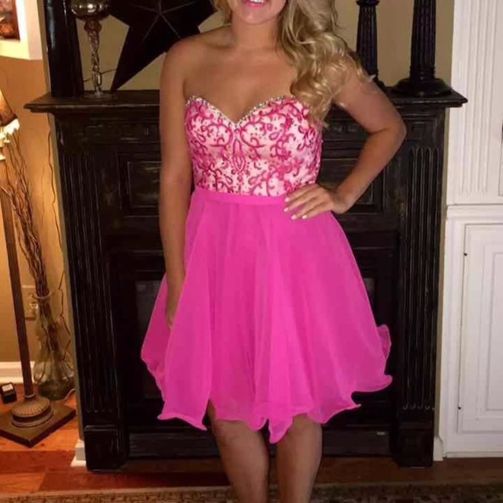 Hot Pink Prom Dress